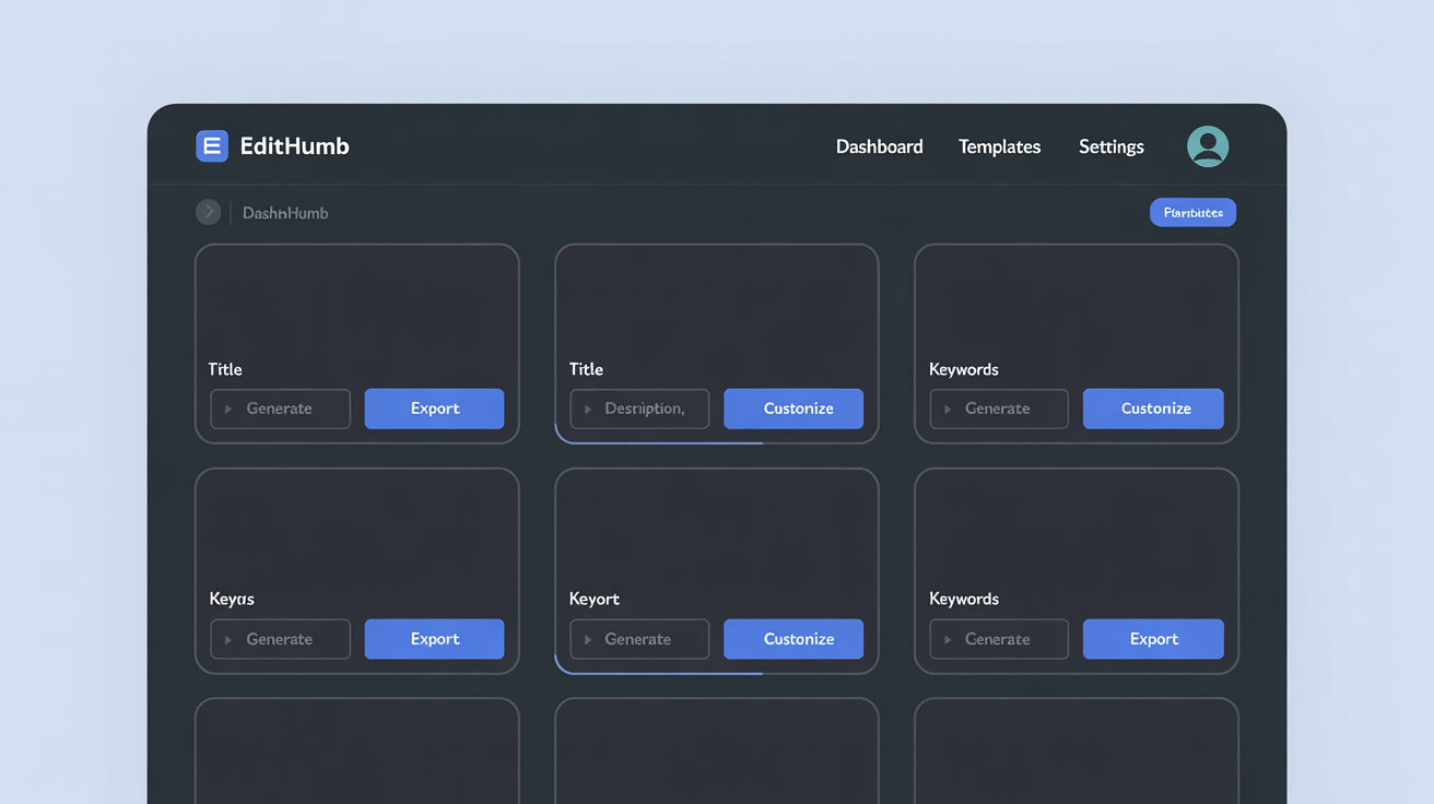 Edithumb interface